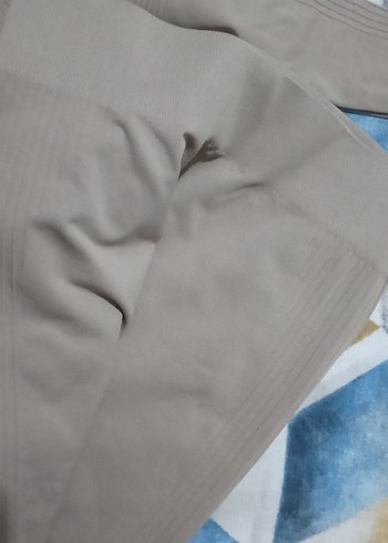 Bej Kadın Uzun Kollu Fitted Takım tayt - Görsel 2