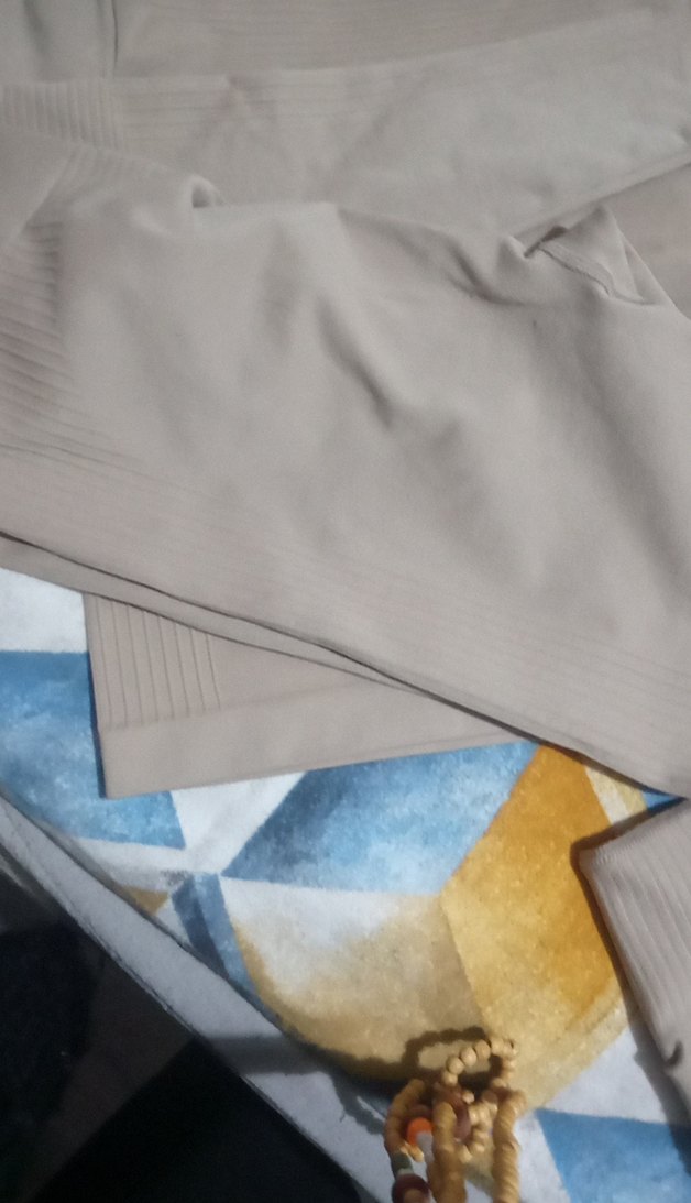 Bej Kadın Uzun Kollu Fitted Takım tayt - Görsel 4