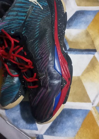 Renkli Tie-Dye Basketbol Ayakkabısı orjinal - Görsel 3