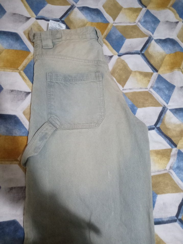 Bershka Düğmeli Kısa Gri Kadın Jean - Görsel 4