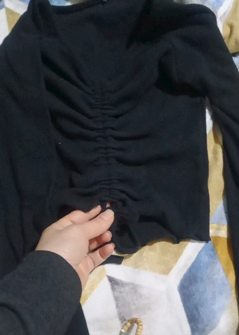 Siyah büstiyer ve uzun kollu bluz ikili fiyat - Görsel 3