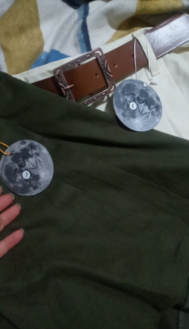 şort etek sıfır iki adet haki bej L beden - Görsel 5