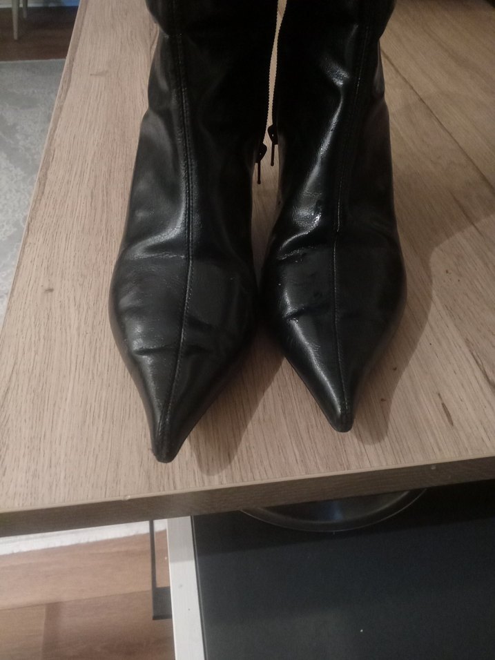 Siyah Deri Zara bot - Görsel 3