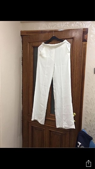 Beyaz Kumaş pantolon