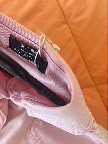 xs Beden pembe Renk Bershka kısa elbise