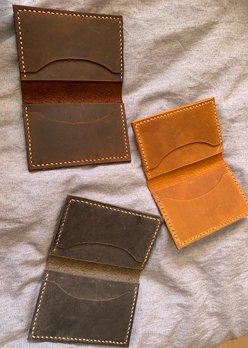 Bohem Tarzı Minimalist Hakiki Deri Erkek Cüzdanı