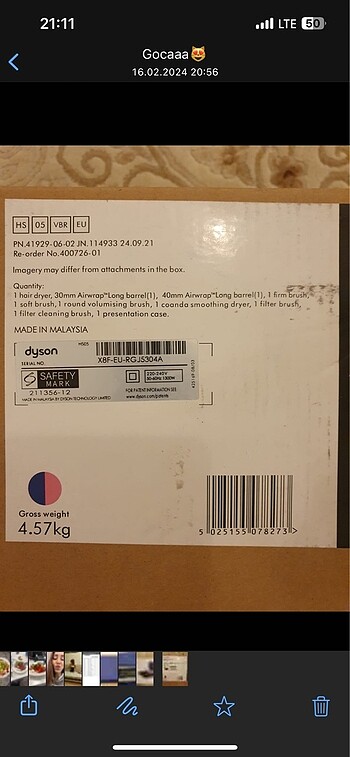  Beden Renk Dyson Airwrap