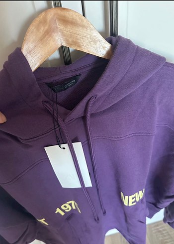 Mor Oversize Kadın Sweatshirt - Görsel 5