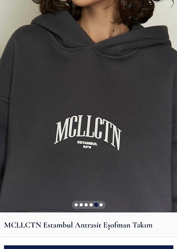 MCLLCTN Antrasit Kadın Eşofman Altı - Görsel 5