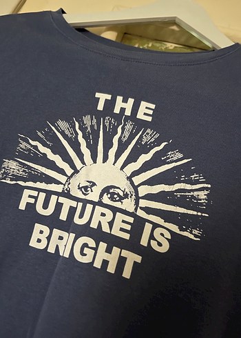 Koyu Mavi Uzun Kollu Hamile Tişört - Görsel 3