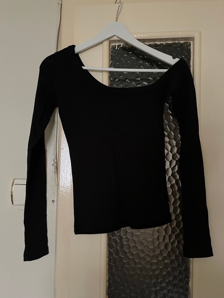 Siyah Uzun Kollu Triko Goth Bluz - Görsel 3