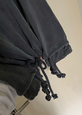 Gri Tie-Dye Salaş Kadın Sweatshirt - Görsel 3