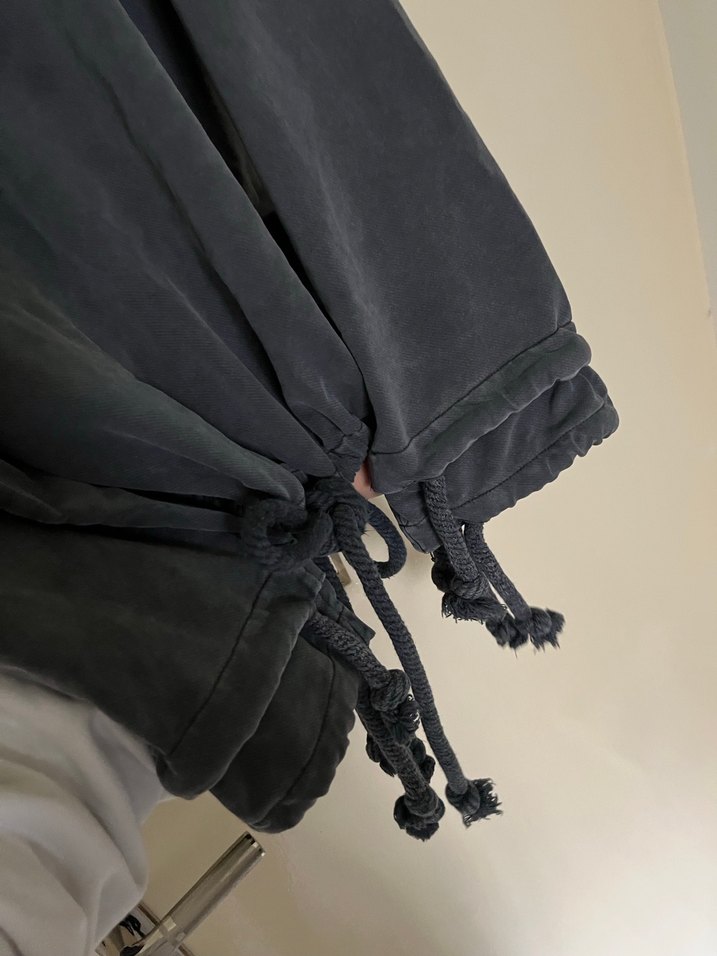 Gri Tie-Dye Salaş Kadın Sweatshirt - Görsel 3