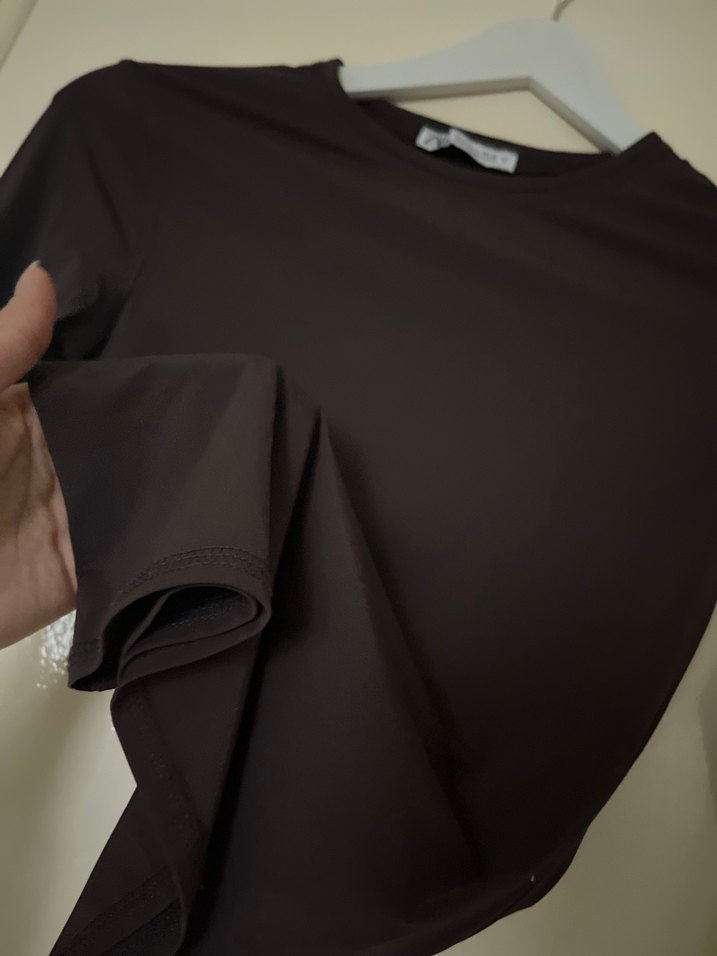 Uzun Kollu Basic Tişört - Görsel 3