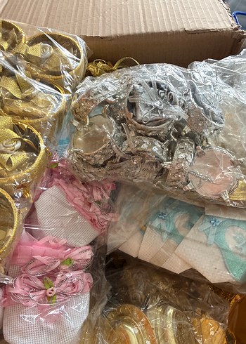 Altın Renkli Parti Süsleri Seti - Görsel 2