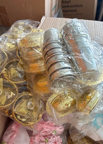 Altın Renkli Parti Süsleri Seti - Görsel 4