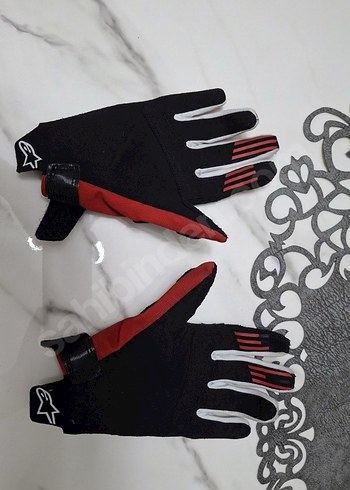 Kırmızı siyah s beden erkek motosiklet eldiveni - Görsel 3