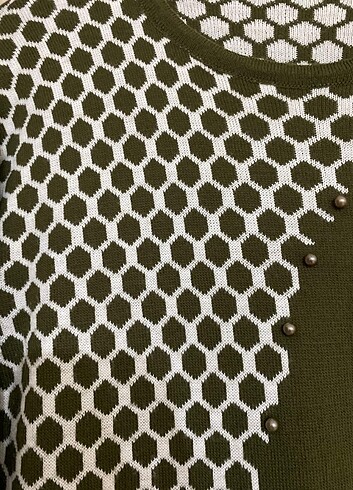 Yeşil triko tunik - Görsel 3