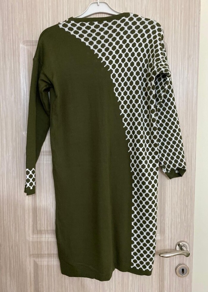 Yeşil triko tunik - Görsel 2