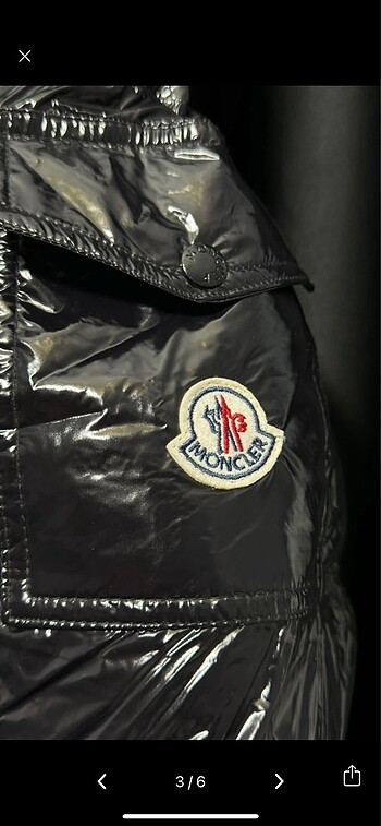l/xl Beden Moncler Parlak Mont