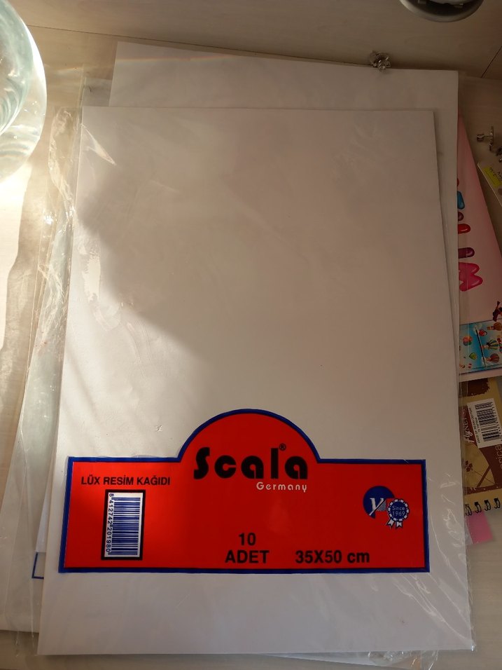 Scala Almanya Lüks Resim Kağıdı 35x50 cm 10 Adet - Görsel 2