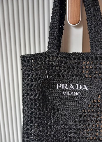 Beden Prada Örgü Siyah Kadın Çanta