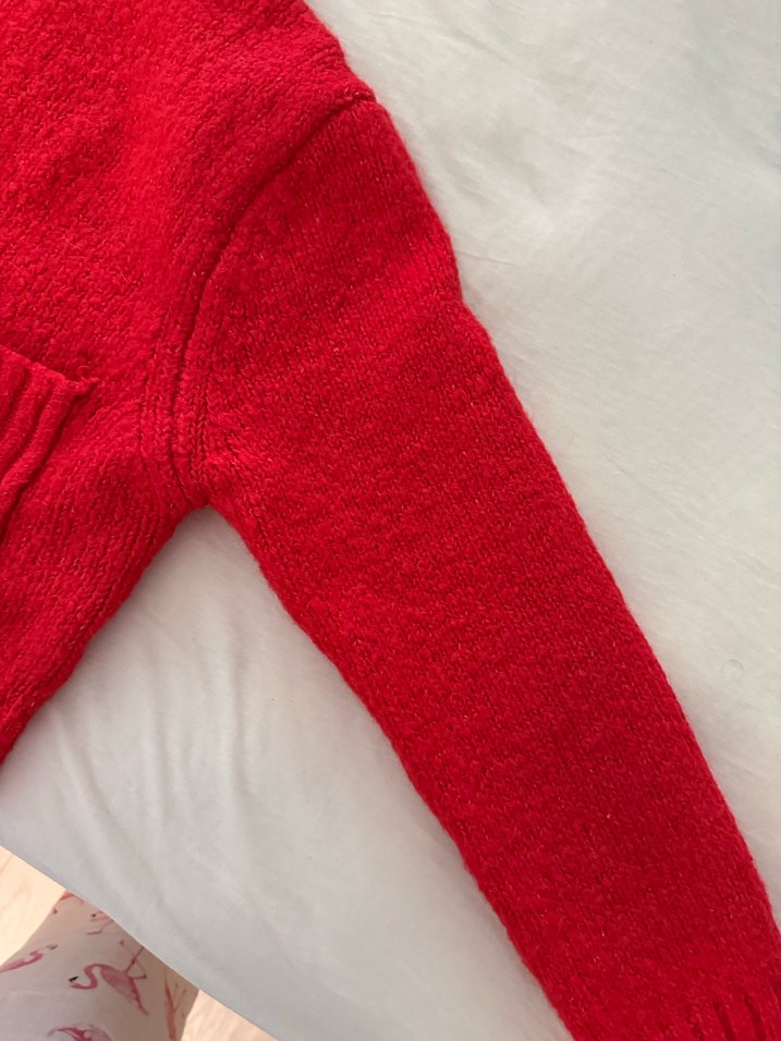 Kırmızı Zara Kadın Yün Kazak - Görsel 4