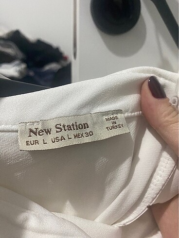 Beyaz düz elbise - Görsel 6