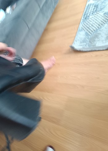 38 Beden Twist Kare Burunlu Siyah Lastik Topuklu Bot