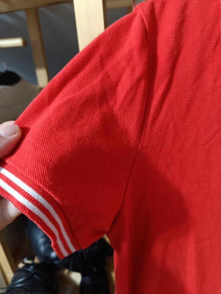 Kırmızı Polo Yaka Midi Kadın Elbise - Görsel 2