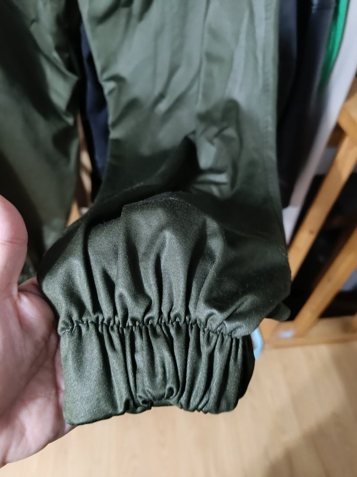 Kemerli Haki Kadın Rahat Kumaş Pantolon - Görsel 4