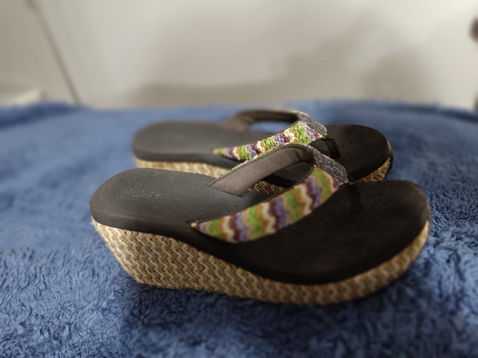 Bohem Tarzı Çok Renkli Dolgu Topuk Terlik - Görsel 2