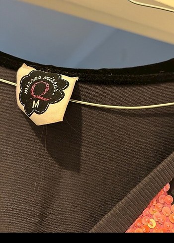 Uzun Kollu V Yaka Gri Gotik sweatshirt - Görsel 5