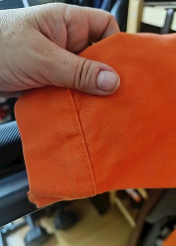 Turuncu Düğmeli Kısa Kadın Ceket - Görsel 6