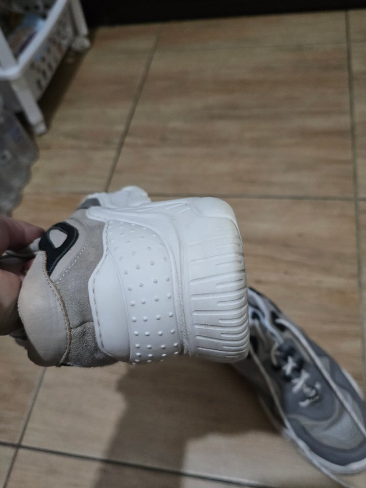 Gri Bağcıklı erkek Spor Ayakkabı - Görsel 3