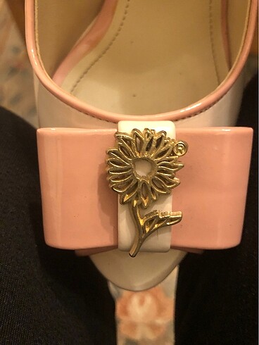 VERSACE 16:69 PLATFORM TOPUK KREM TOZ PEMBE 39 NO - Görsel 3