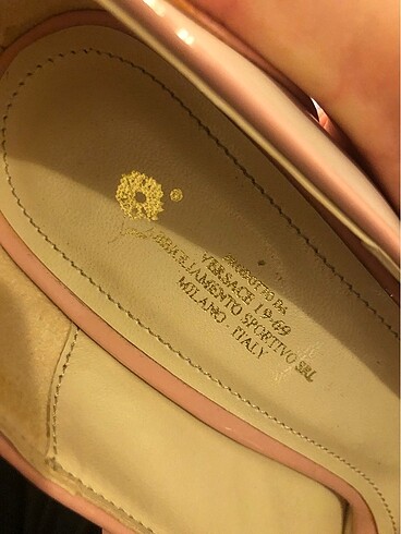 VERSACE 16:69 PLATFORM TOPUK KREM TOZ PEMBE 39 NO - Görsel 4
