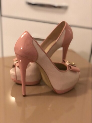 VERSACE 16:69 PLATFORM TOPUK KREM TOZ PEMBE 39 NO - Görsel 10