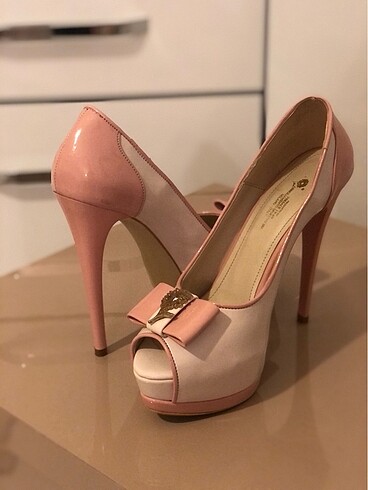 VERSACE 16:69 PLATFORM TOPUK KREM TOZ PEMBE 39 NO - Görsel 11