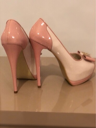 VERSACE 16:69 PLATFORM TOPUK KREM TOZ PEMBE 39 NO - Görsel 13