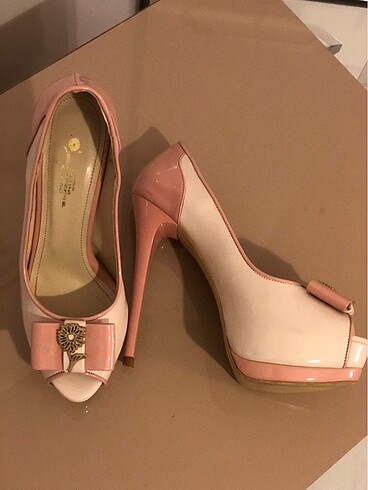 VERSACE 16:69 PLATFORM TOPUK KREM TOZ PEMBE 39 NO - Görsel 9