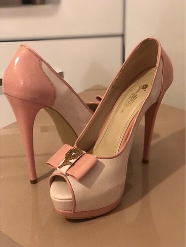 VERSACE 16:69 PLATFORM TOPUK KREM TOZ PEMBE 39 NO - Görsel 14