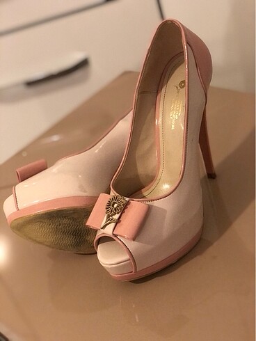 VERSACE 16:69 PLATFORM TOPUK KREM TOZ PEMBE 39 NO - Görsel 15