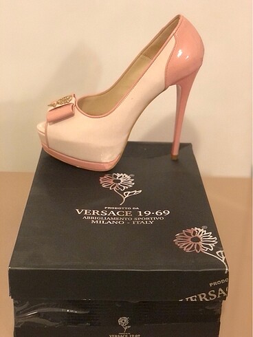 VERSACE 16:69 PLATFORM TOPUK KREM TOZ PEMBE 39 NO - Görsel 16