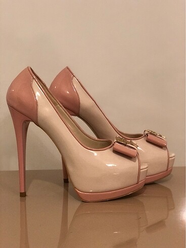 VERSACE 16:69 PLATFORM TOPUK KREM TOZ PEMBE 39 NO - Görsel 19