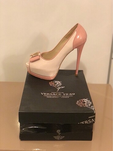 VERSACE 16:69 PLATFORM TOPUK KREM TOZ PEMBE 39 NO - Görsel 20
