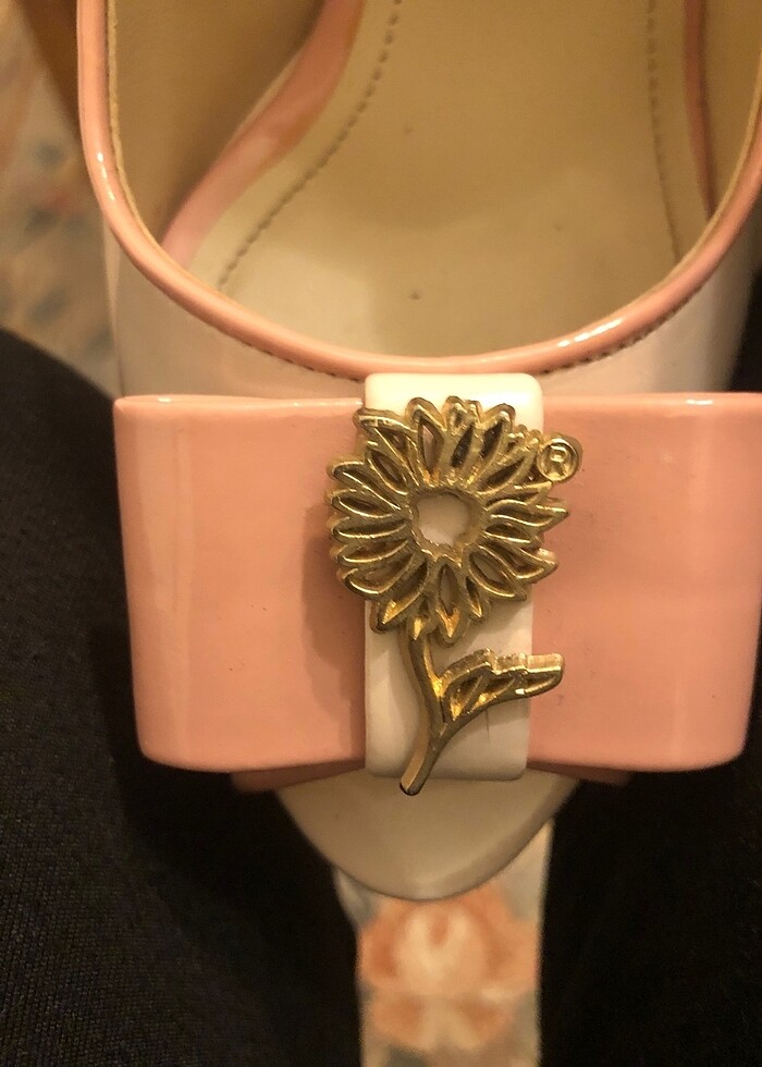 VERSACE 16:69 PLATFORM TOPUK KREM TOZ PEMBE 39 NO - Görsel 3