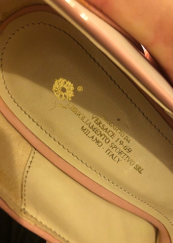 VERSACE 16:69 PLATFORM TOPUK KREM TOZ PEMBE 39 NO - Görsel 4