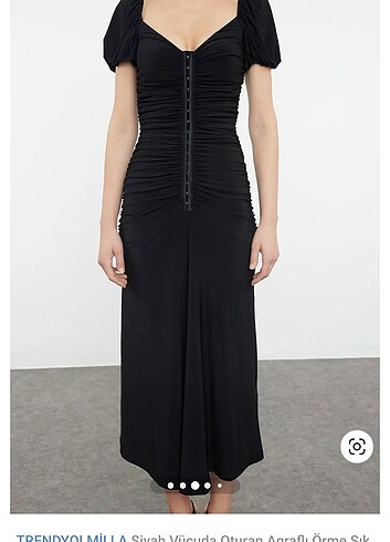38 Beden Trendyolmilla siyah elbise