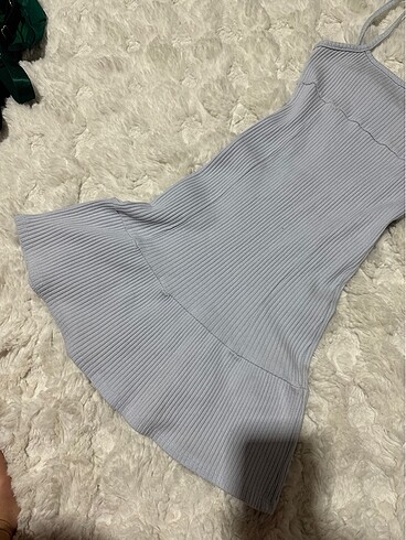 Bershka Mavi mini elbise